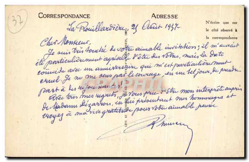Ambiente de AMBOISE — La Rouillardière (Fachada Oeste) - Verso