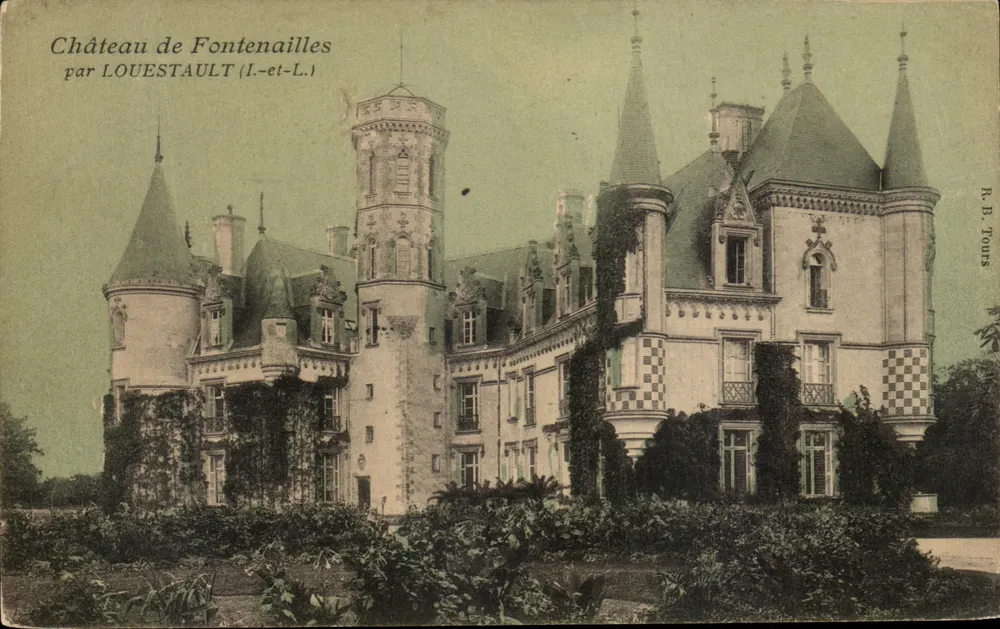 Castillo de Fontenailles — Louestault (Loire-et-Loire) — R. B. Tours - Anverso