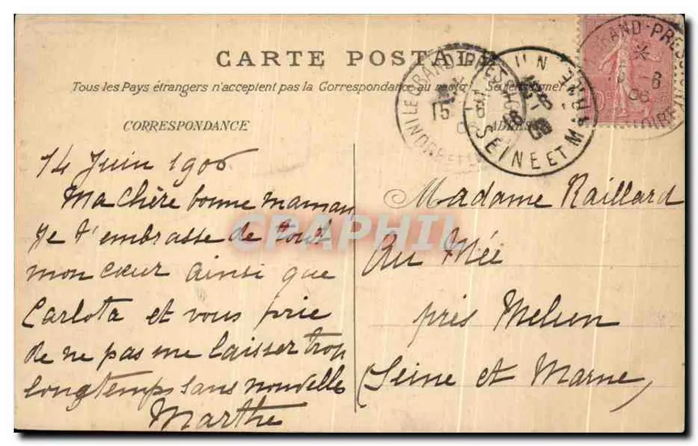 Castillo de Fontenailles — Louestault (Loire-et-Loire) — R. B. Tours - Reverso