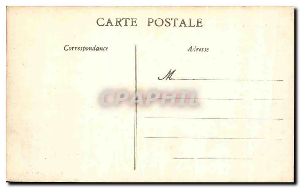 La Clautière - Perrussan (Indre-et-Loire) — Castelo com telhado de ardósia e balaustrada — editor não visível - Verso
