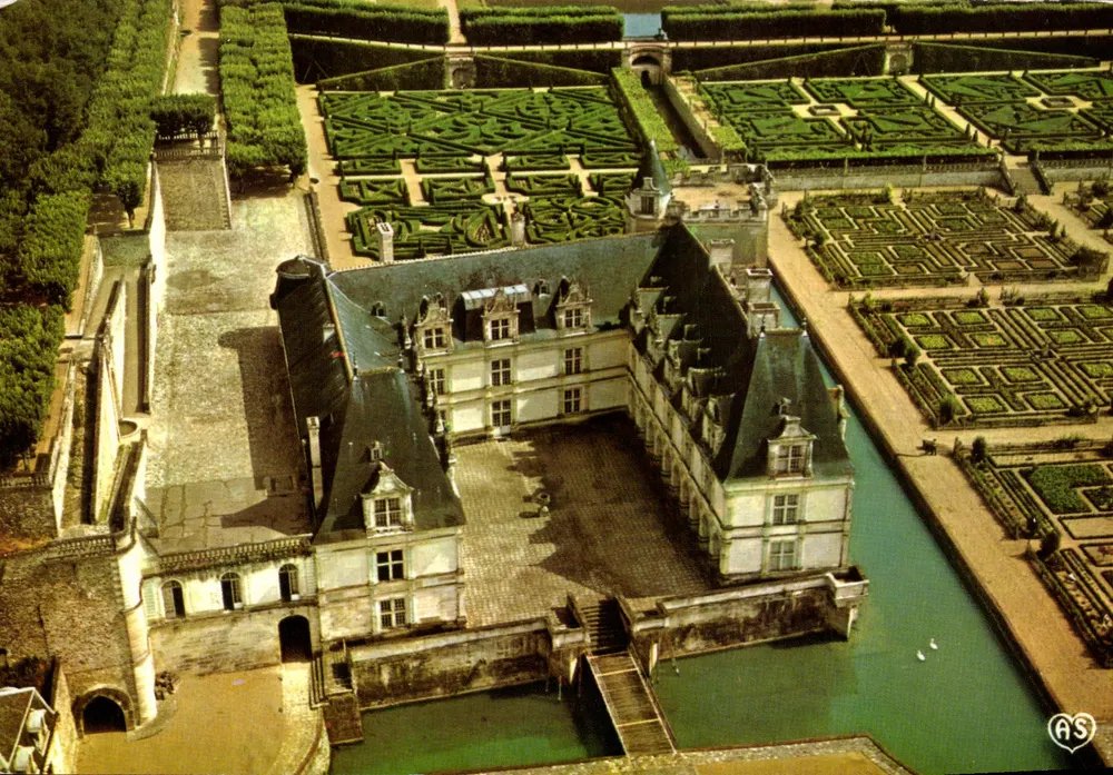 Château de Villandry — Renaissance-Gärten — Artaud Frères, Nantes - Vorderseite