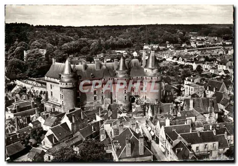 Castelo de Langeais — vista aérea — Edição ALFA, Paris - Frente