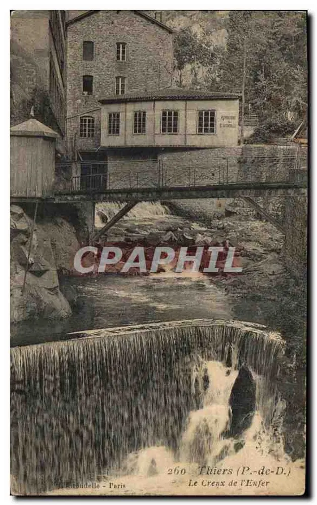 O Creux de l'Enfer — Thiers (P.-de-D.) — Edição Grandella - Paris, n° 260 - Frente