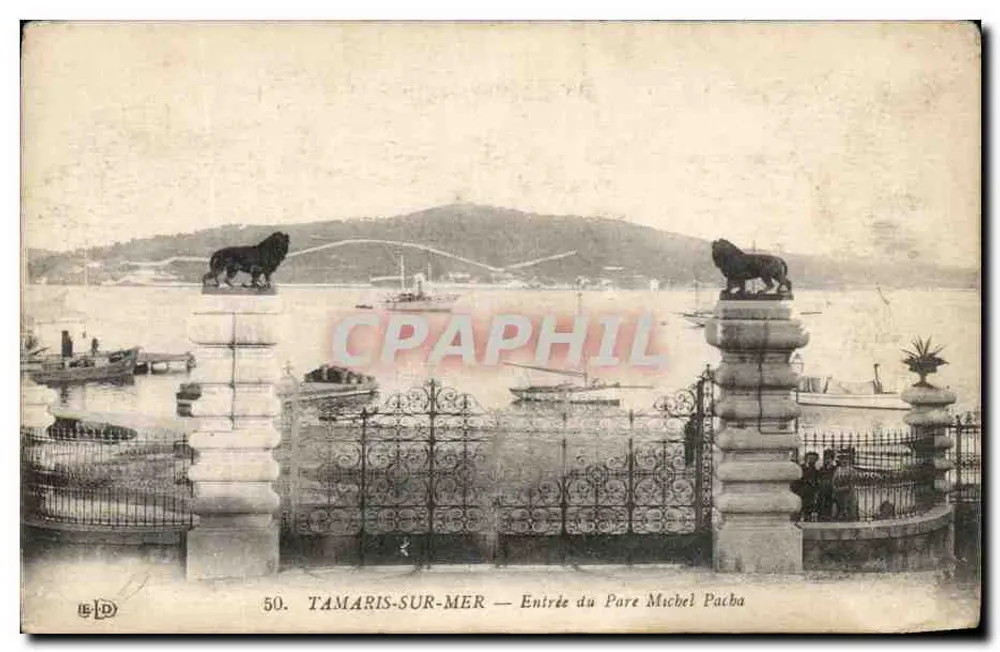 TAMARIS-SUR-MER — Eingang zum Hafen Michel Pacha — Verlag L. D. n°50 - Vorderseite