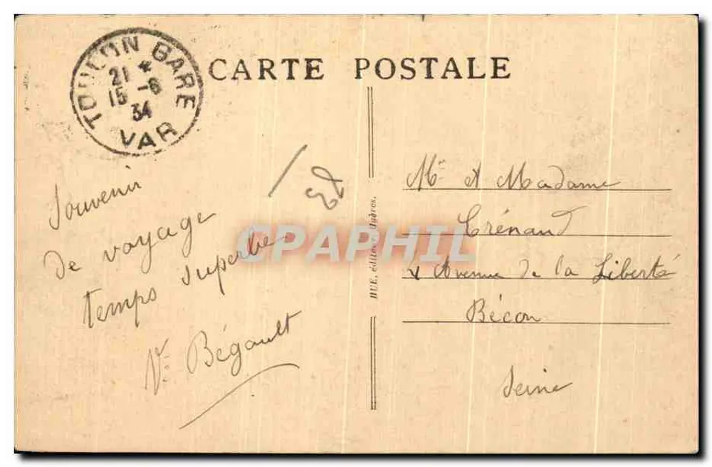 Carqueiranne - A Ense das Salettes — Fyge, n°21 - Verso