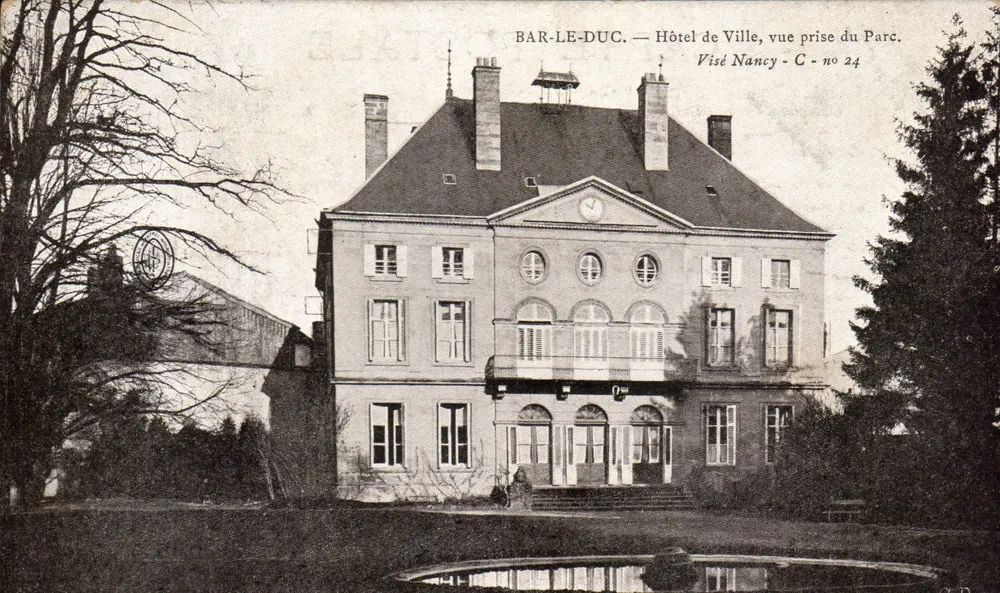 Bar-le-Duc — Rathaus, Ansicht vom Park — Visé Nancy - C - Nr. 24 - Vorderseite