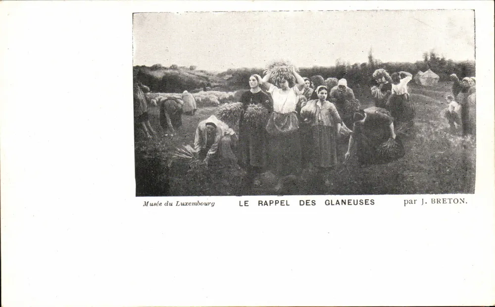 Musée du Luxembourg — Die Ernte der Glänerinnen von J. Breton - Vorderseite