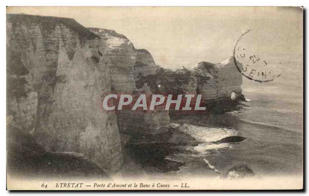 Étretat — Porte d'Amont und der Banc à Cuves — LL. - Vorderseite