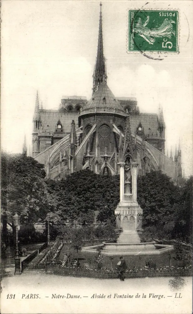 Paris - Notre-Dame - Apse und Brunnen der Jungfrau — LL, n°131 - Vorderseite