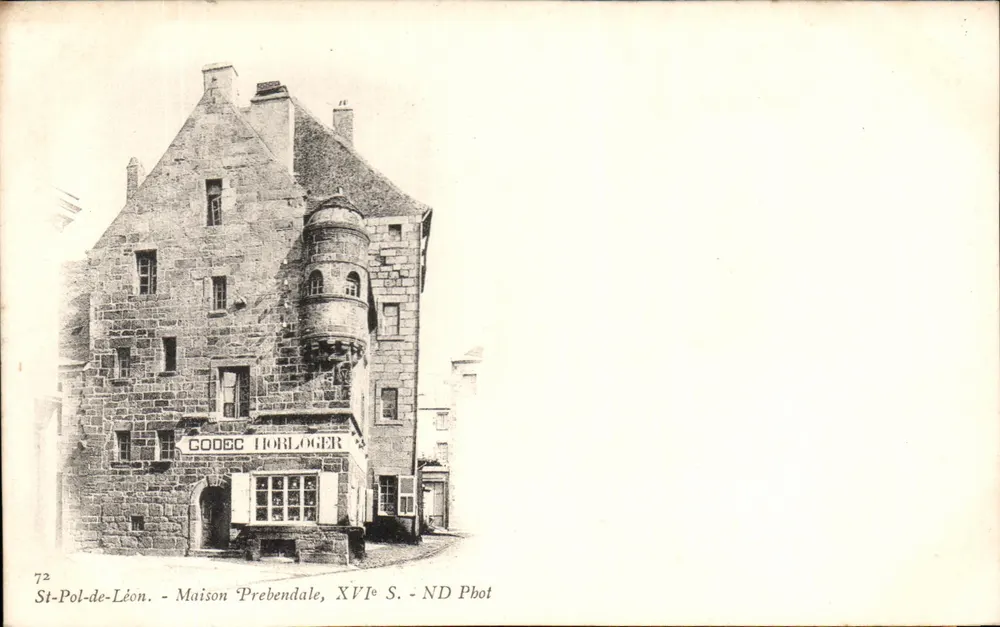St-Pol-de-Léon - Präbendalhaus, 16. Jahrhundert - ND Phot - Vorderseite