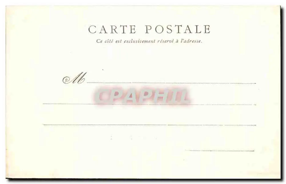 Praia de Trégastel — vista da costa rochosa — Papeterie C. Duchemin - Verso
