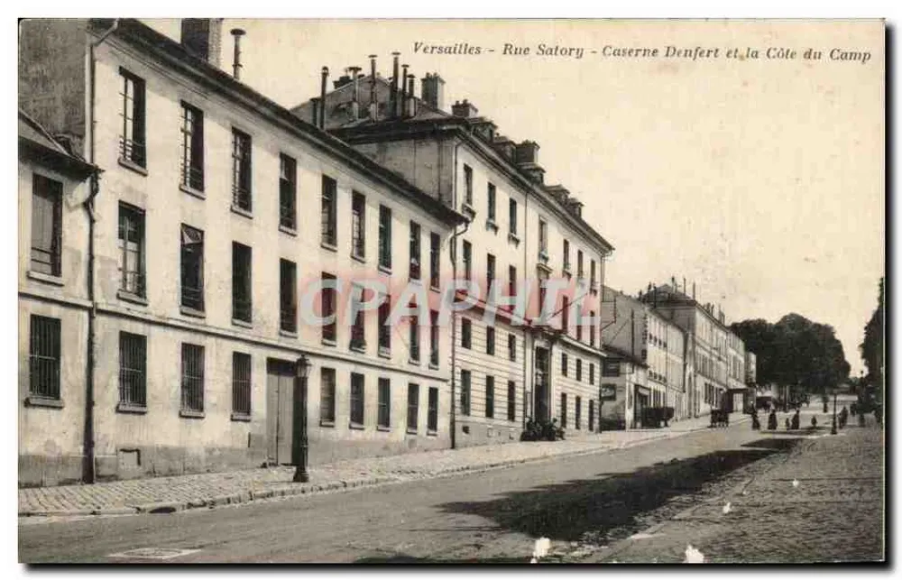 Versailles - Rue Satory - Kasernen Denfert und die Côte du Camp - Vorderseite