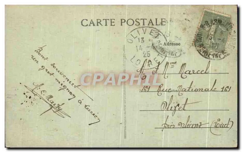 Rouen — Ansicht der Steilküste Sainte-Catherine und des Flussbeckens — E.T. 525 - Rückseite