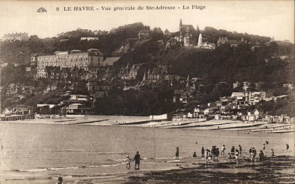Le Havre - Allgemeiner Blick auf Ste-Adresse - Der Strand - Vorderseite