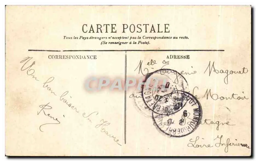 Le Havre — Perspectiva sobre a Dique — LL. n° 474 - Verso