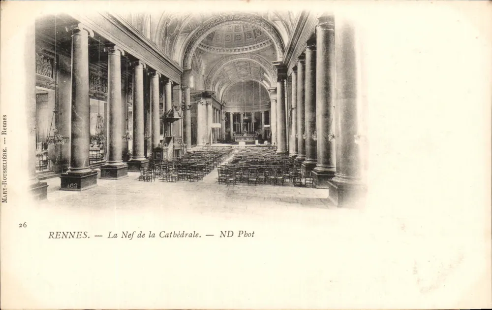 Rennes — A Nef da Catedral — Mary-Rousselet, n°26 - Frente