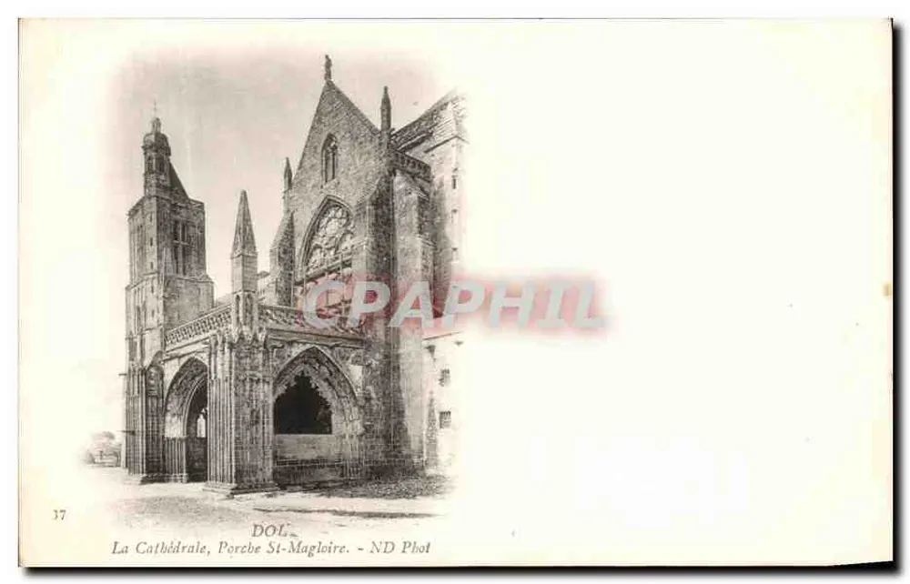 Dol - Die Kathedrale, Portal St-Magloire — ND Phot, n° 37 - Vorderseite