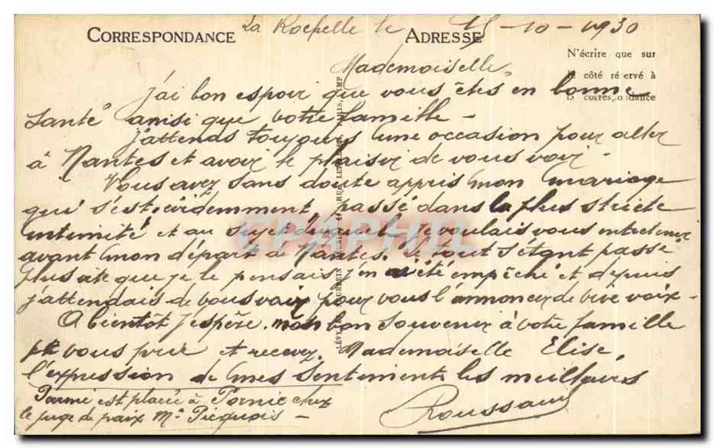 La Rochelle — Ein Eckbereich des Parks Charruyer — Imbert, Tabaaes, Wilson Straße - Rückseite