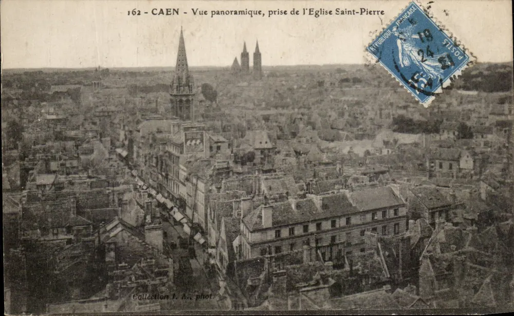 CAEN - Panoramablick, aufgenommen von der Kirche Saint-Pierre — Sammlung L. A., phot. — n° 162 - Vorderseite