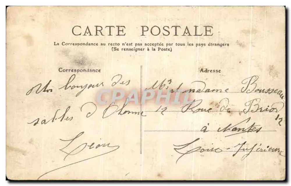 Ansicht des Bureau — Saint-Palais, Klippen — Charente-Inférieure — 155 - Rückseite