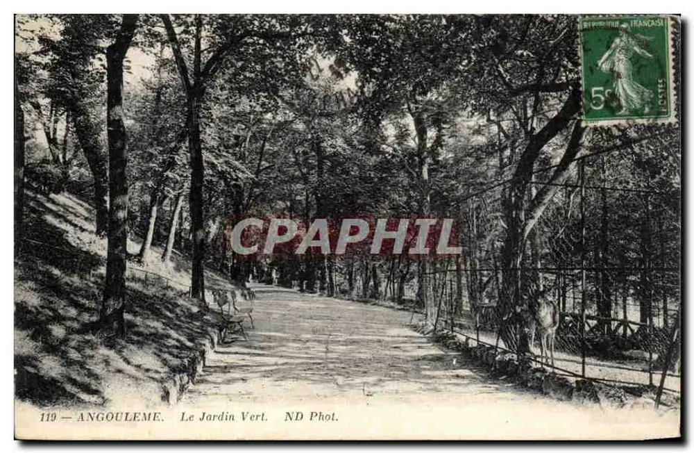 Angoulême — O Jardim Verde — ND Fot. n°119 - Frente