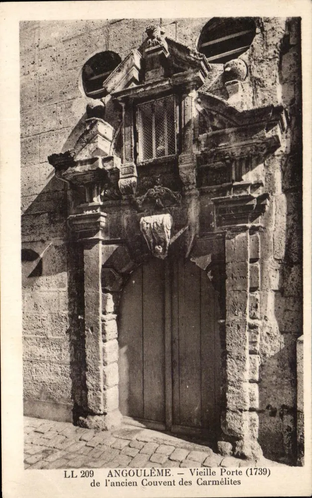 Angoulême — Alte Pforte des ehemaligen Carmeliterklosters (1739) — LL 209 - Vorderseite