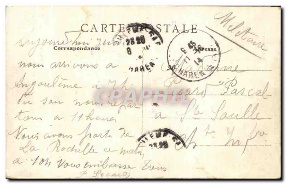 Igreja de Saint-Ausone — Angoulême — E. Constantin, editor - Verso