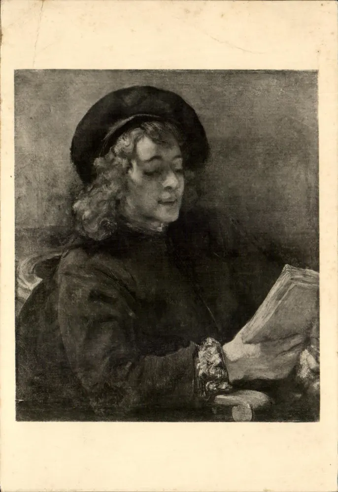 Titus Reading — Rembrandt van Rijn (1606-1669) — Veröffentlicht vom Arts Council of Great Britain - Vorderseite