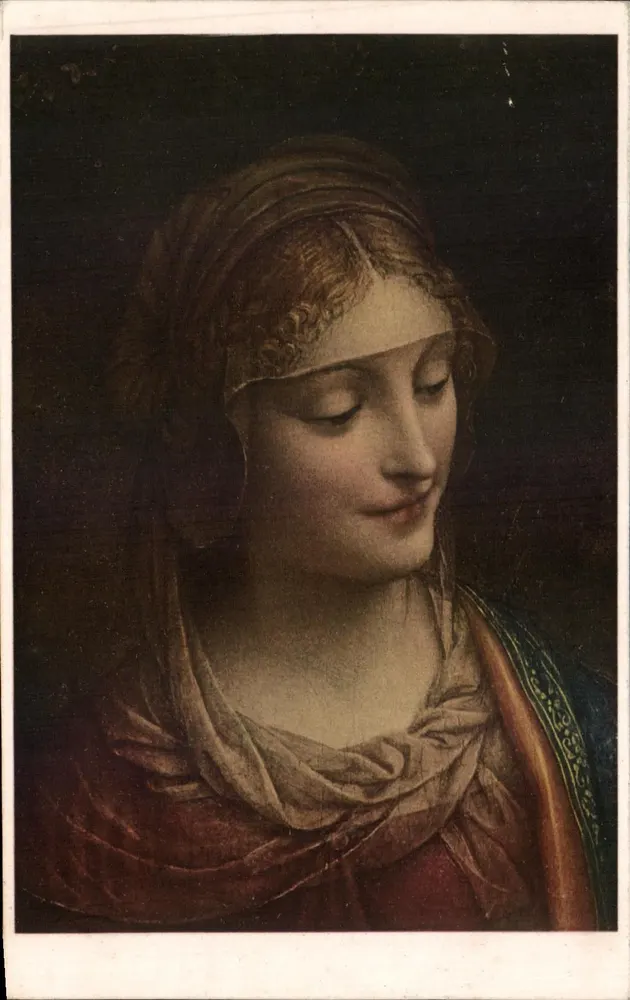 Retrato de mulher — obra da Pinacoteca Ambrosiana — editor La Vergine, Milão - Frente