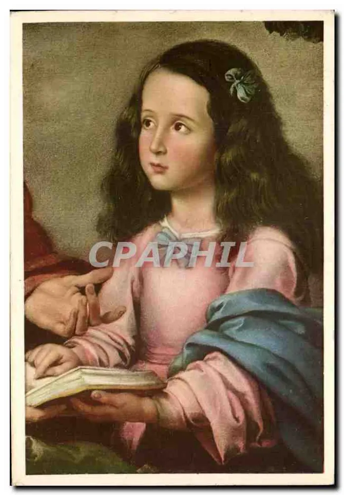 A Virgem (det.) - Murillo — N. 1270 — Editor Eliocromia Zacchetti, Milão - Frente