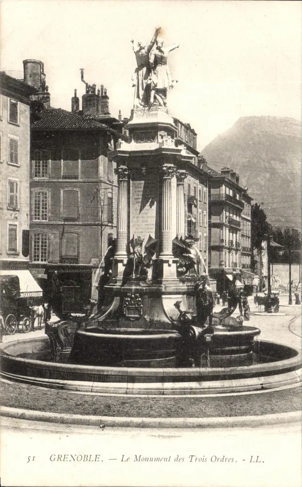 Grenoble — Monument dos Três Ordens — LL. n° 51 - Frente