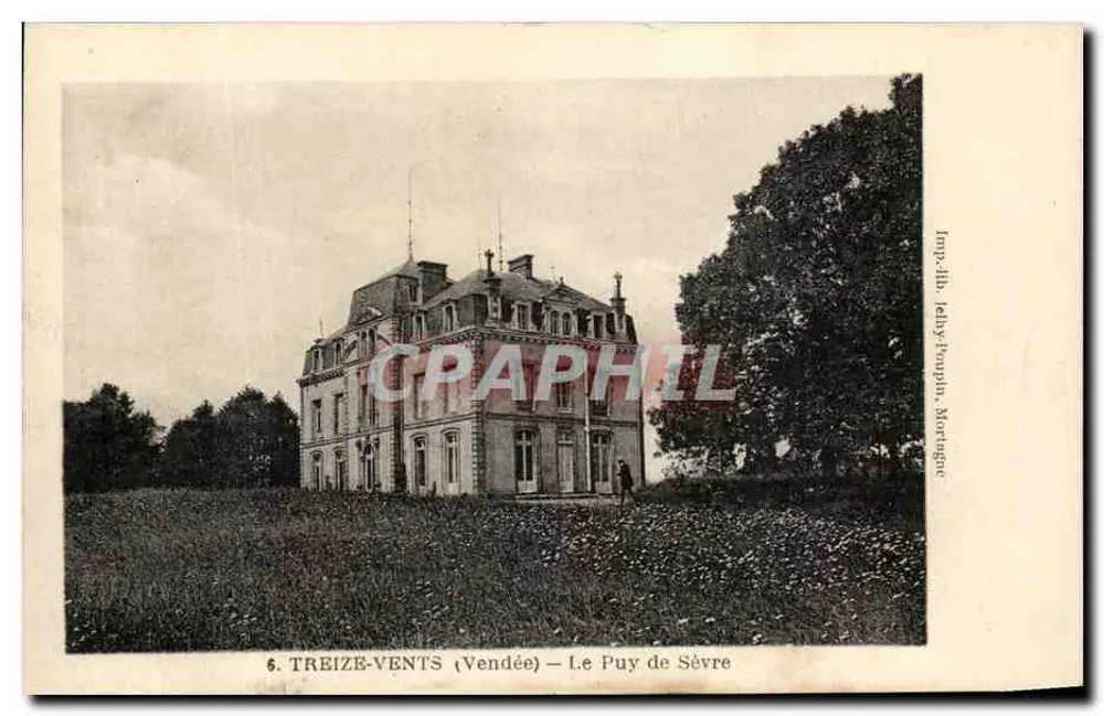 Treize-Vents (Vendée) — O Puy de Sèvre — Imp. J.B. Jelby-Pouphu, Mortagne - Frente