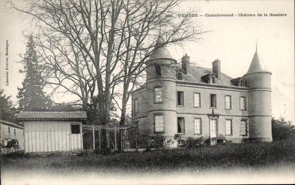 Chambretaud - Castelo da Gastière — VENDEE — Librairie Pocruin, Mortagne - Frente