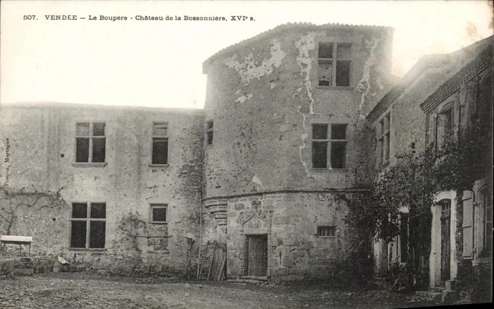Vendée - Le Boupère - Schloss la Bossonnière, 16. Jahrhundert - Vorderseite