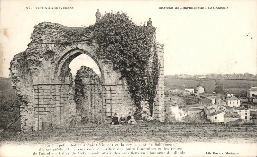 Tiffauges (Vendée) — Schloss « Blaubeard » — La Chapelle — Lib. Pocrin Mortagne - Vorderseite