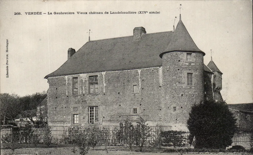 Vendée — La Gaubretière, Altes Schloss Landebaudière (14. Jahrhundert) — Librairie Pournix, Mortagne - Vorderseite