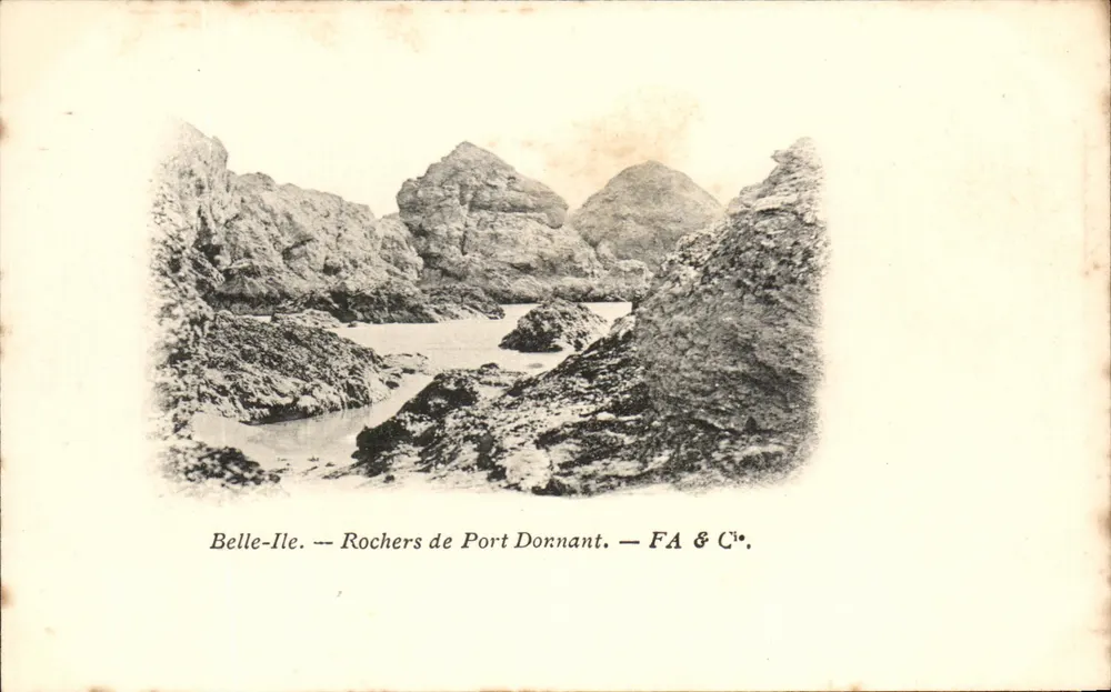 Belle-Ile — Felsen von Port Dornant — FA & C° - Vorderseite