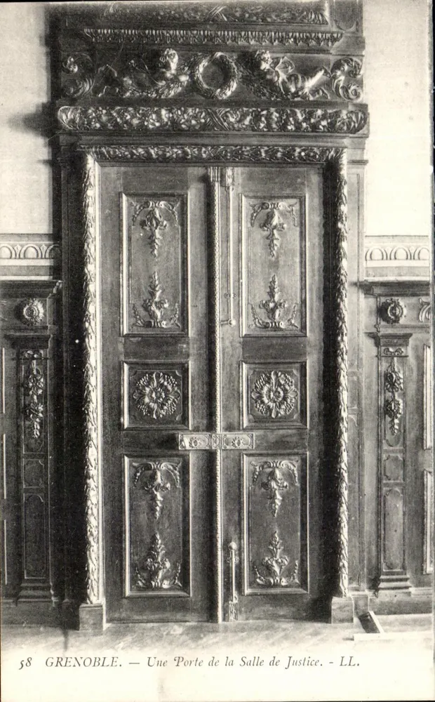 Grenoble — Eine Tür der Justizhalle — LL. n° 58 - Vorderseite