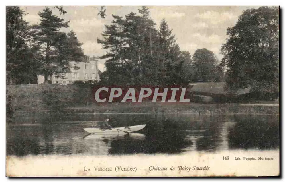 La Verrie (Vendée) — Castelo de Boisy-Sourdis — Lib. Poupin, Mortagne, n°146 - Frente