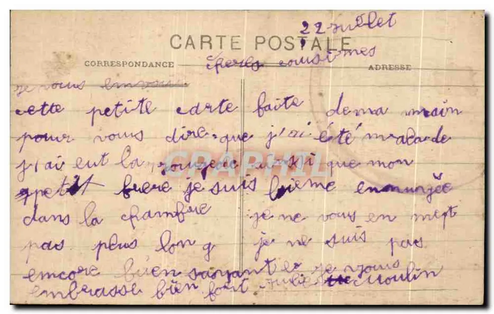 Der Vater Quéréru und die Herrin Chantepie — Sarthe-Kleidung — IMP. PHOTO A. DOLBEAU - Rückseite