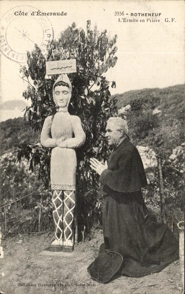 Küste von Émeraude — Der Einsiedler in Gebet — G.F. (Nr. 3556) - Vorderseite