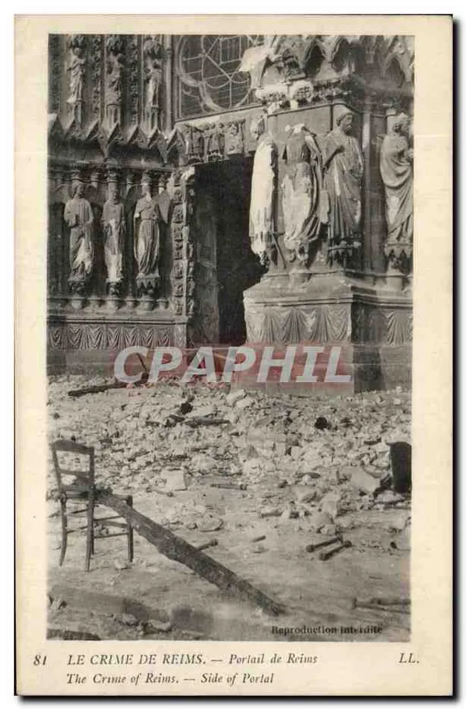 Der Verbrechen von Reims — Portal von Reims — LL. - Vorderseite