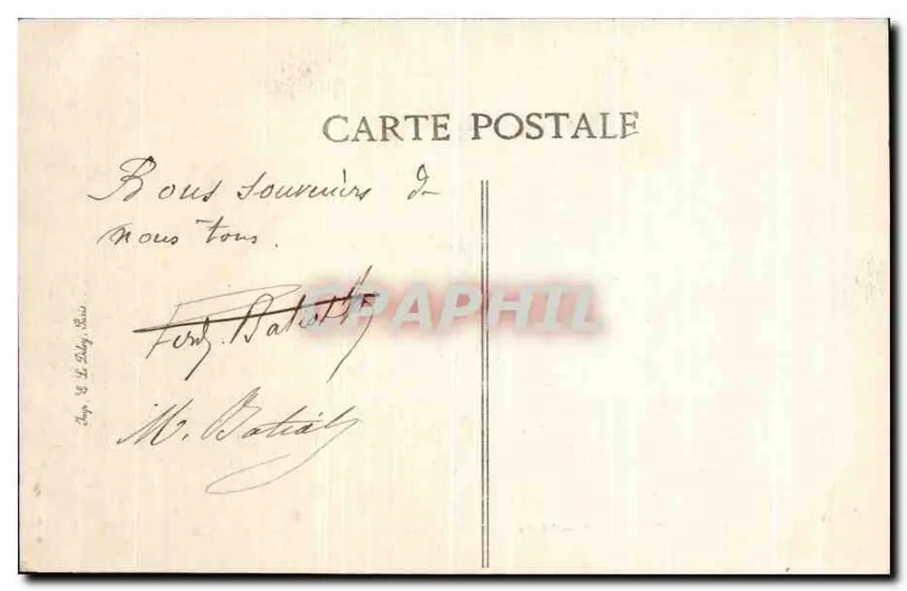 Vichy — Der Park — Ehemaliger Pavillon von Napoleon III — V.D. Verlag Nr. 2804 - Rückseite