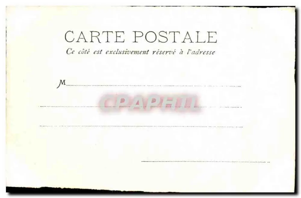 Biarritz — Os Rochos — Coleção A. Rapin - Verso
