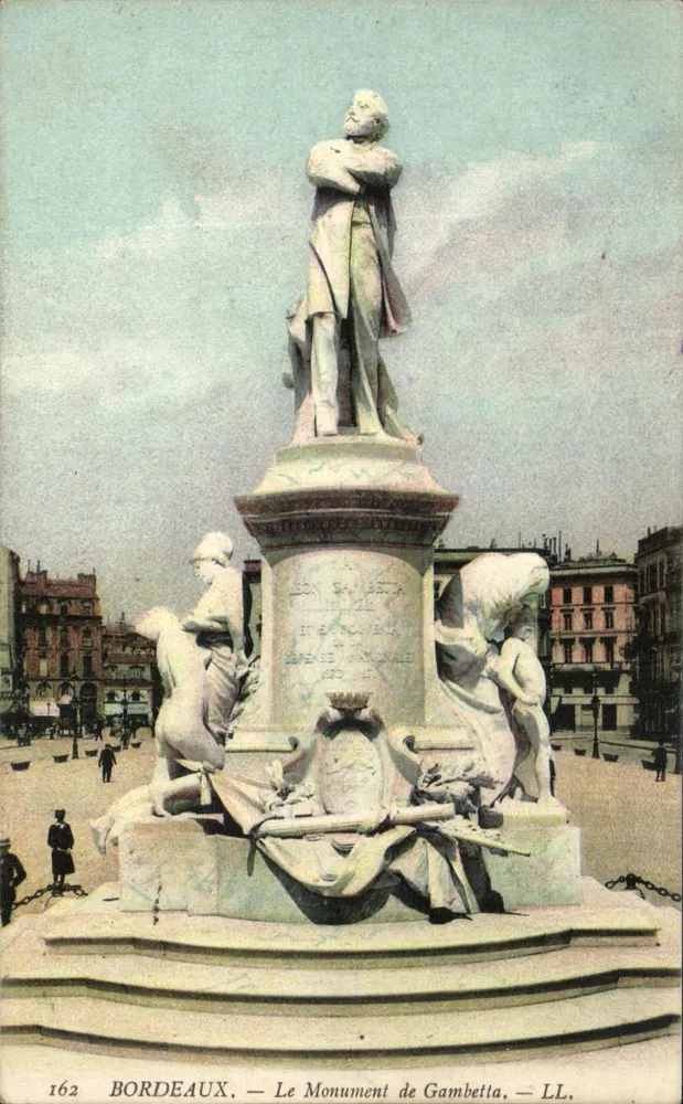 Bordeaux — O Monumento de Gambetta — LL. n° 162 - Frente