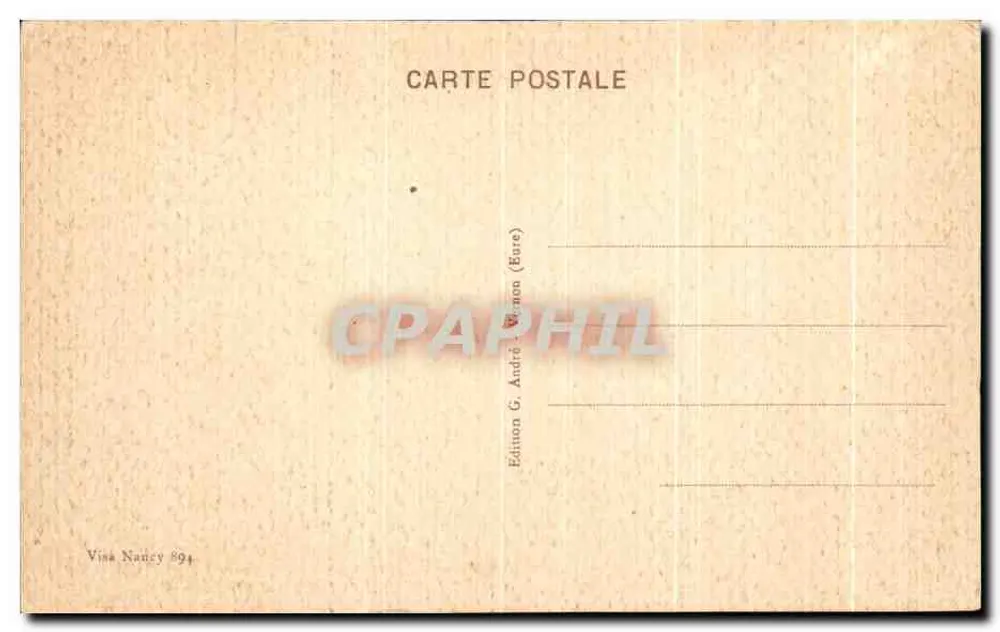 Vernon (Eure) - Notre-Dame und Alte Haus — Edition G. André, Nancy - Rückseite