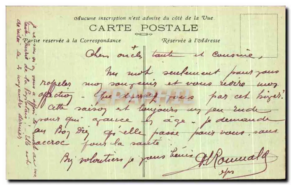 Bernay (Eure) — Seminar der Franziskaner. Innenhof — Cliché G. Waker - Rückseite