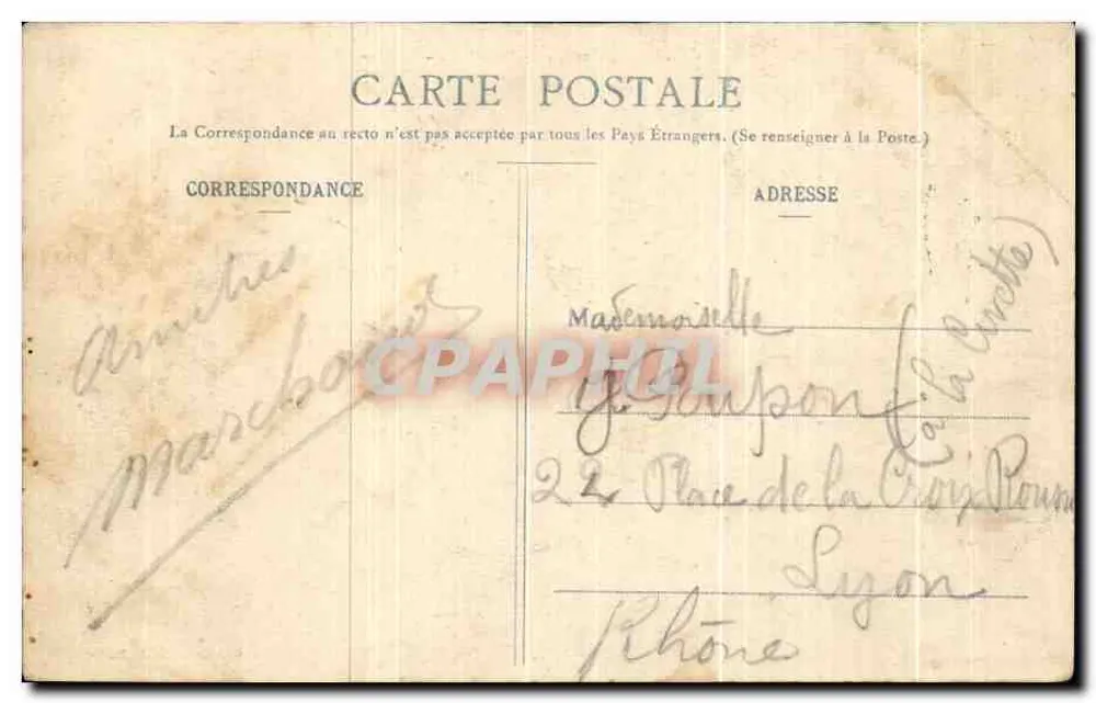 Grenoble - Os Fortes de Rabot e da Bastilha — Cliché J. G., Coleção L. P., Grenoble - Verso