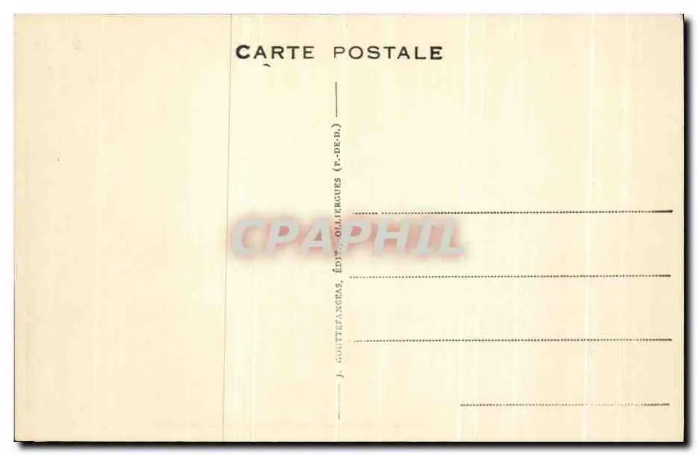 Le PUY GROS von der Route du Mont-Dore nach Bourboule gesehen — G. D'O. 839 - Rückseite