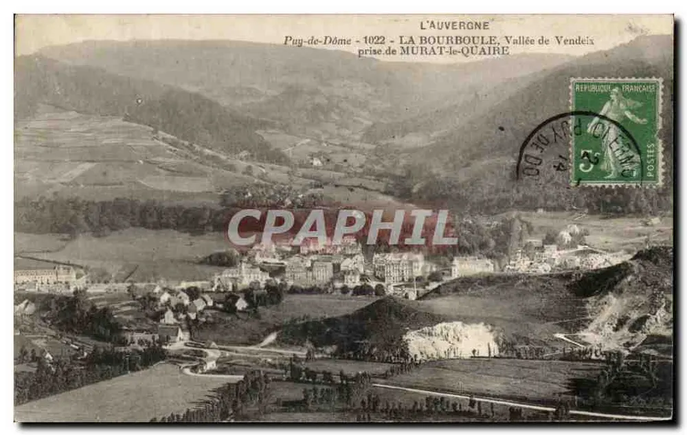 La Bourboule - Vallée de Vendeix - Puy-de-Dôme - Aufnahme Murat-le-Quaire - Vorderseite
